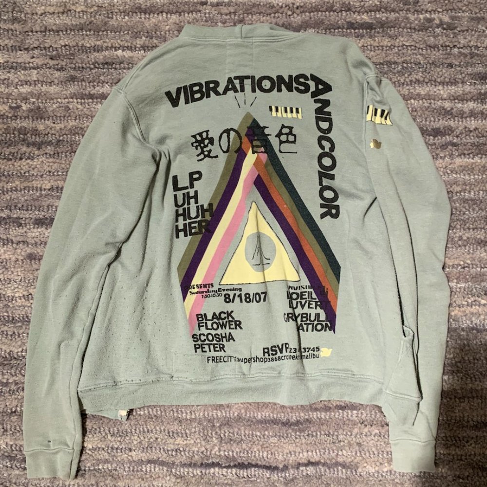 Free City zip-up hooded sweatshirt / hoodie size 1